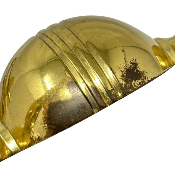 Vintage Brass Double Arm Wall Candle Holder MCM Hollywood Regency Decor 12 Inch - Picture 9 of 16